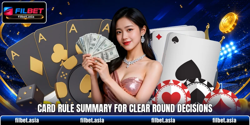 Card rule summary for clear round decisions Card rule summary for clear round decisions