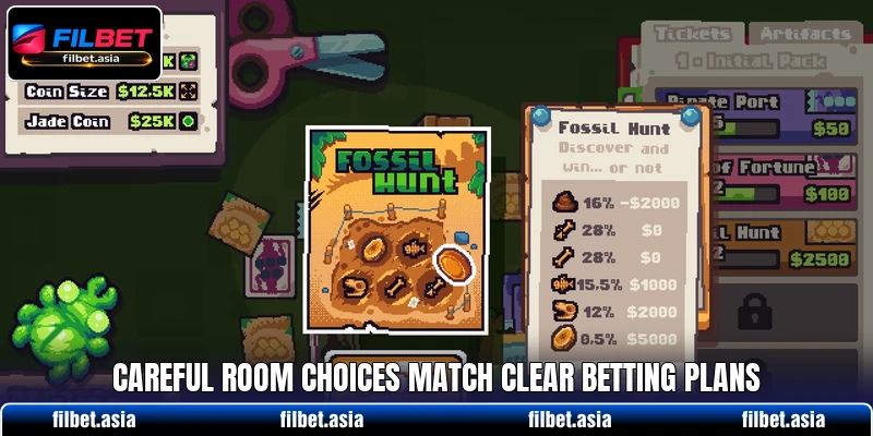 Careful room choices match clear betting plans Careful room choices match clear betting plans