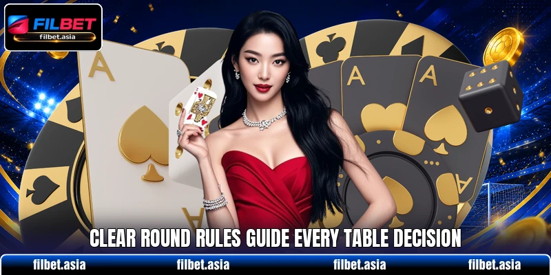 Clear round rules guide every table decision Clear round rules guide every table decision