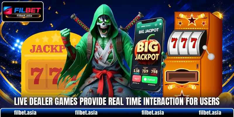 Live dealer games provide real time interaction for users Live dealer games provide real time interaction for users