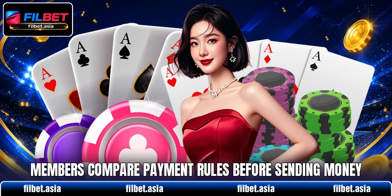 Members compare payment rules before sending money Members compare payment rules before sending money