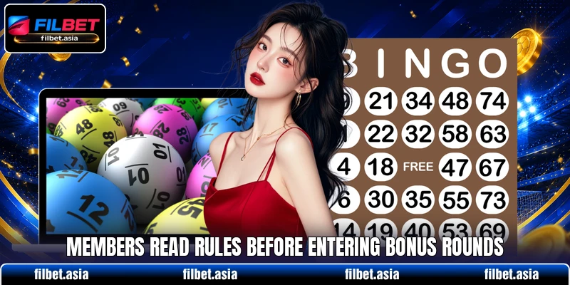 Members read rules before entering bonus rounds Members read rules before entering bonus rounds