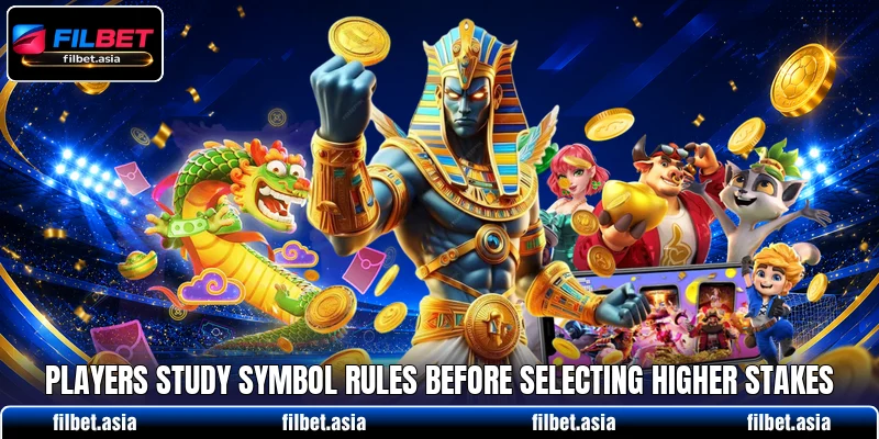 Players study symbol rules before selecting higher stakes Players study symbol rules before selecting higher stakes