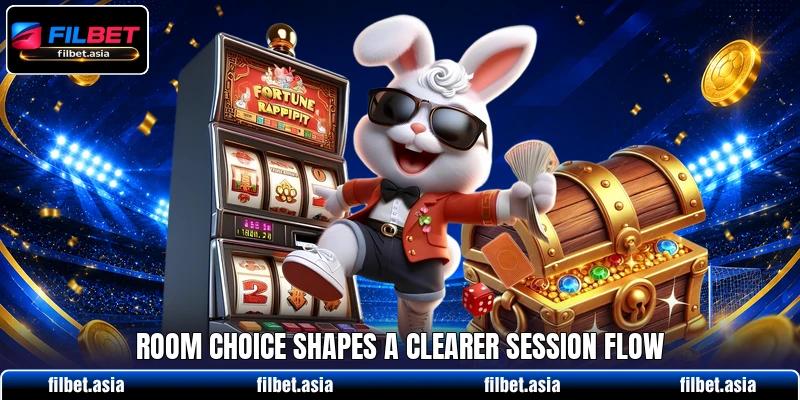 Room choice shapes a clearer session flow Room choice shapes a clearer session flow