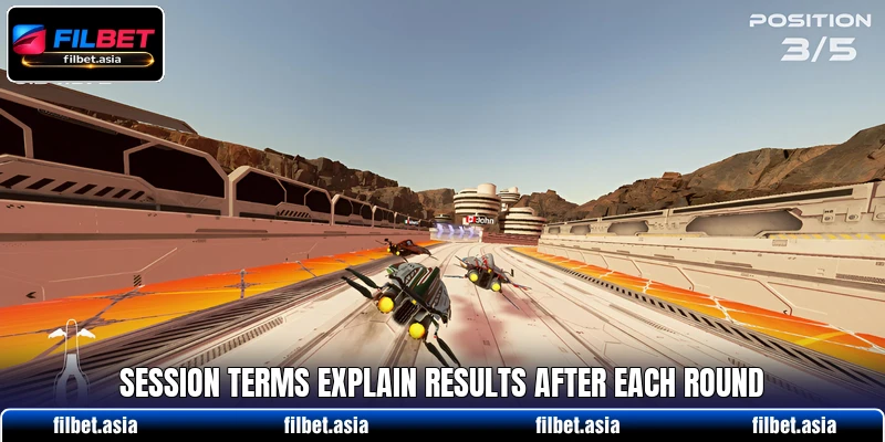 Session terms explain results after each round Session terms explain results after each round
